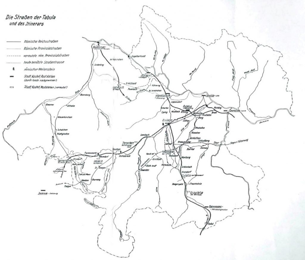 Karte Römische Straßen